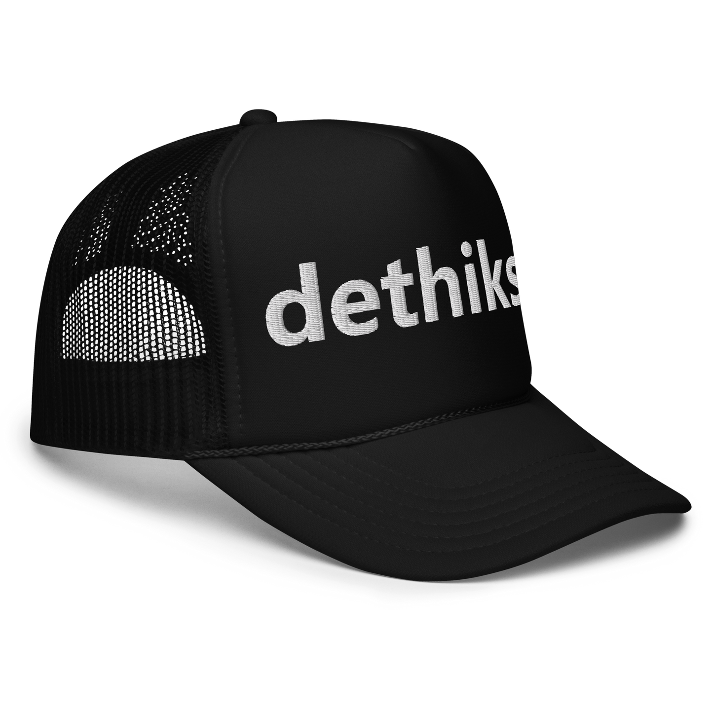dethiks_ Foam Trucker Hat Black