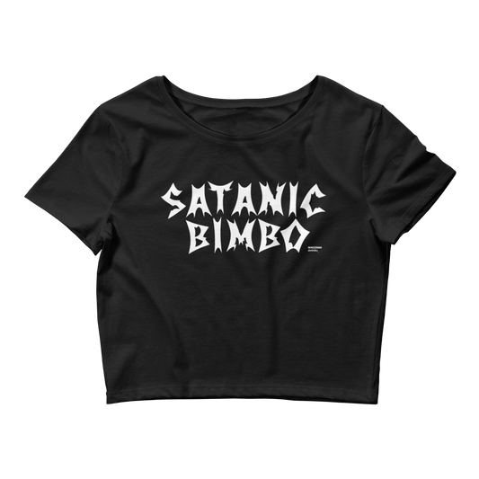 Maezi666 - Satanic Bimbo Women’s Crop Tee
